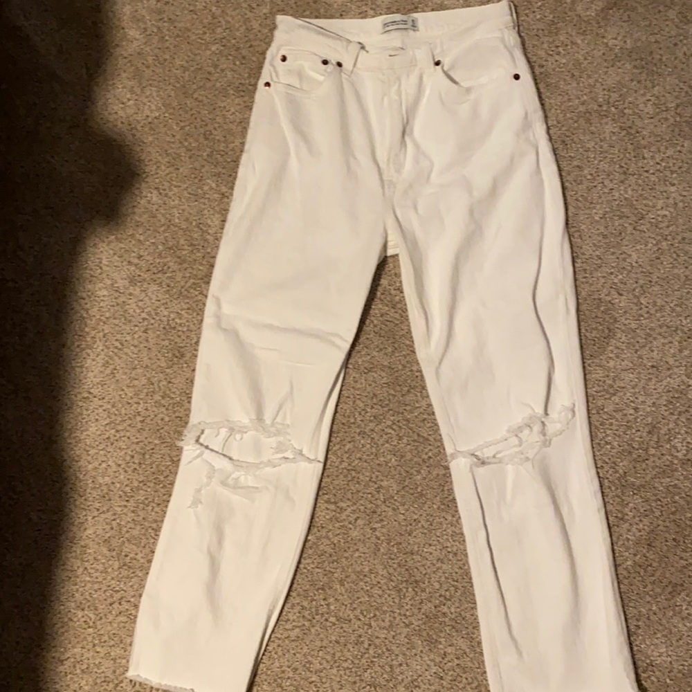 Abercrombie & Fitch Ultra High Rise Ankle Straight jeans
